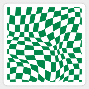 Celtic Distorted Checkered Pattern Sticker